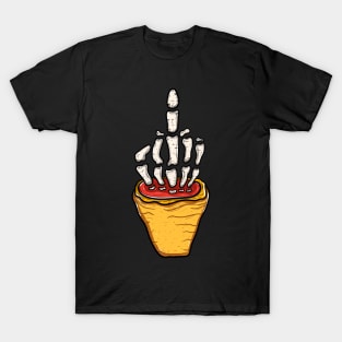 Middle finger skull T-Shirt